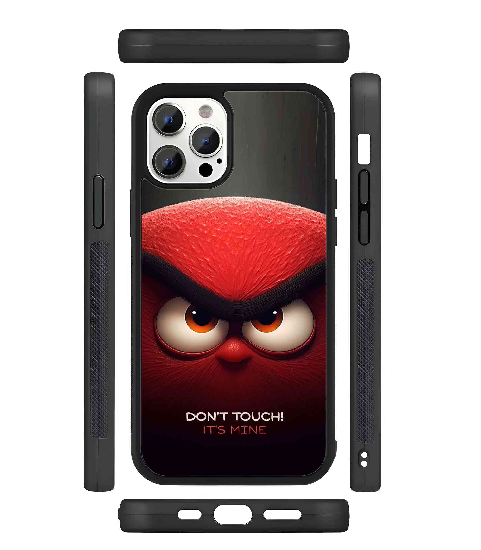 Dont Touch Its Mine 2D Rubber Mobile Back Cover Dont Touch Its Mine 2D Rubber Mobile Back Cover