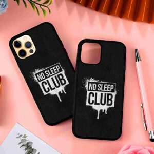 No Sleep Club 2D Rubber Mobile Back Cover