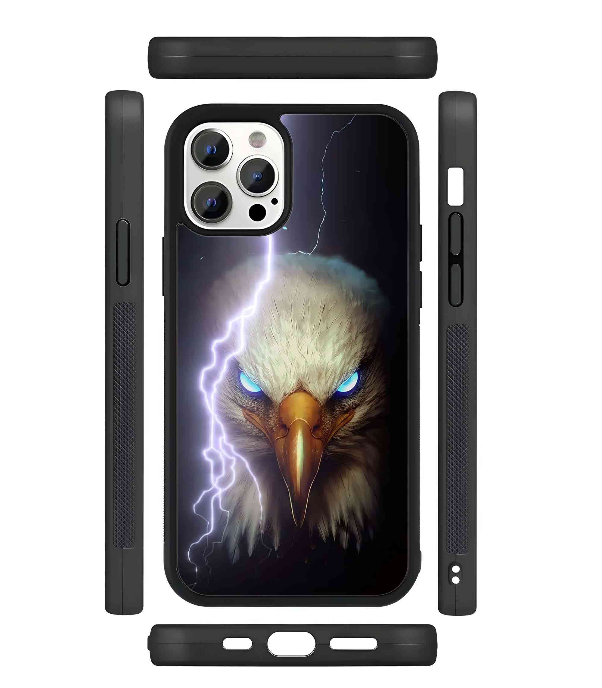 Electro Golden Eagle 2D Rubber Mobile Back Cover Electro Golden Eagle 2D Rubber Mobile Back Cover