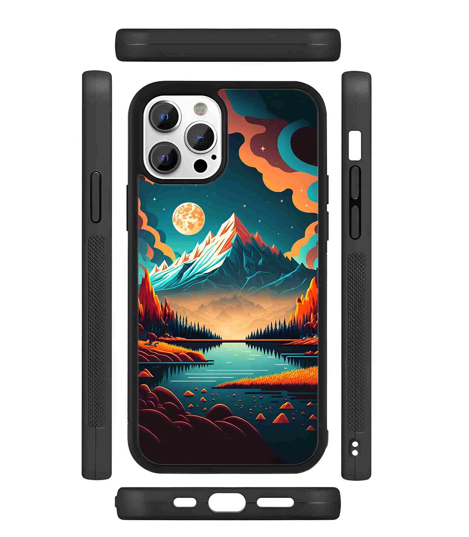 Hush Haven 2D Rubber Mobile Back Cover Hush Haven 2D Rubber Mobile Back Cover