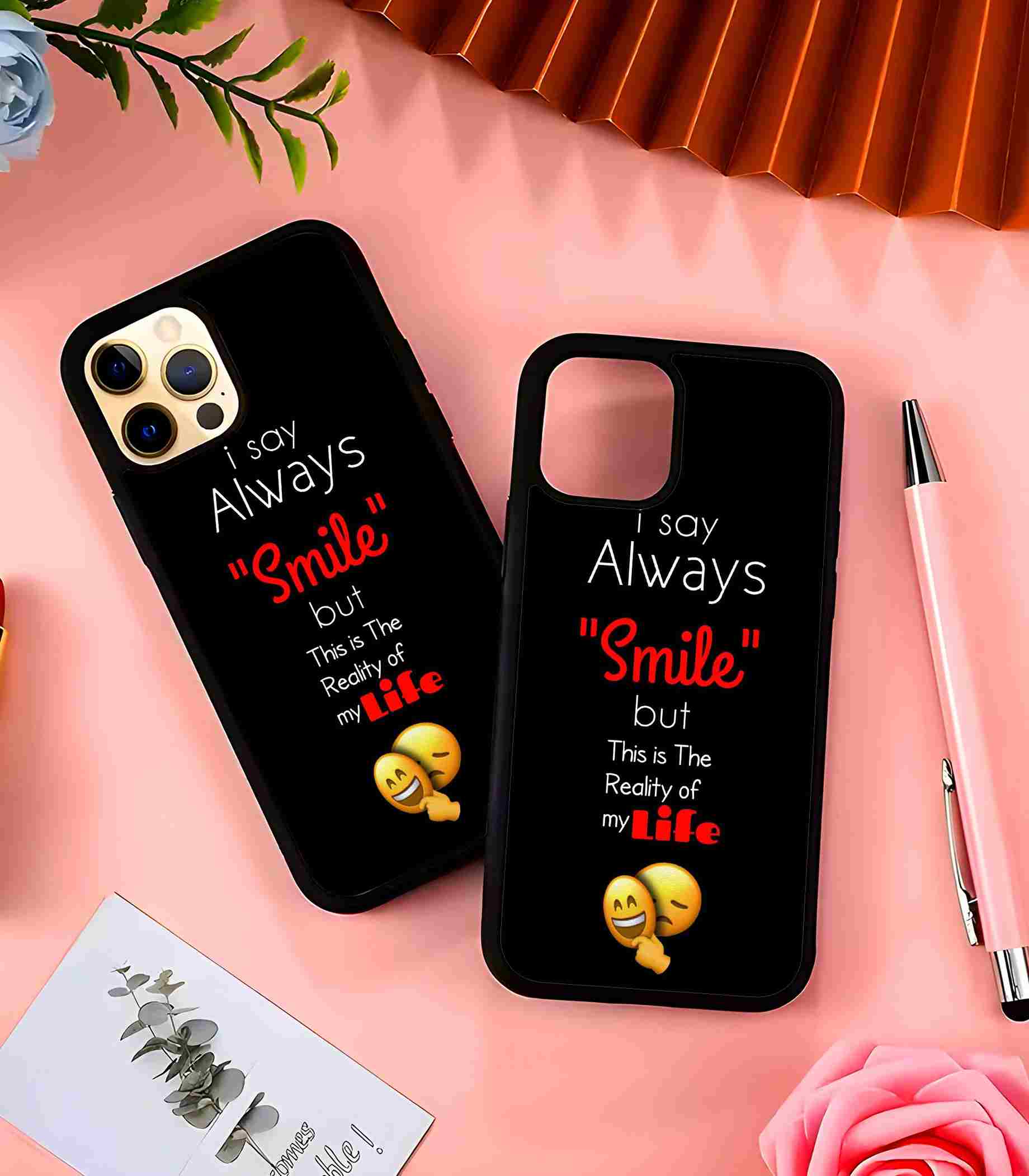 Reality of My Life 2D Rubber Mobile Back Cover Reality of My Life 2D Rubber Mobile Back Cover