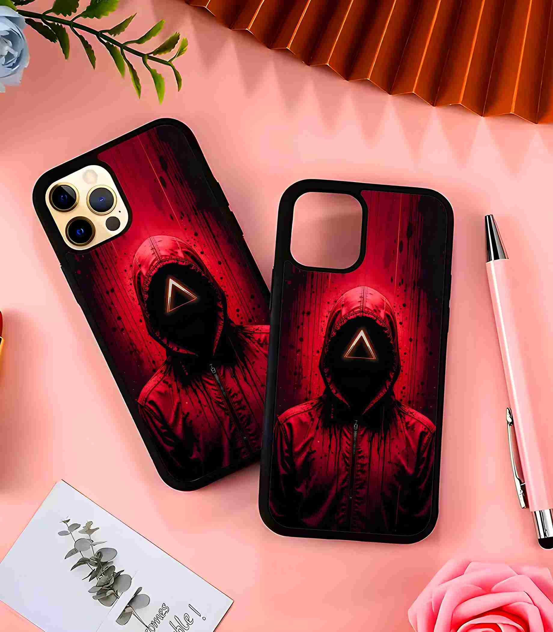 Squid Game Hoodie 2D Rubber Mobile Back Cover Squid Game Hoodie 2D Rubber Mobile Back Cover