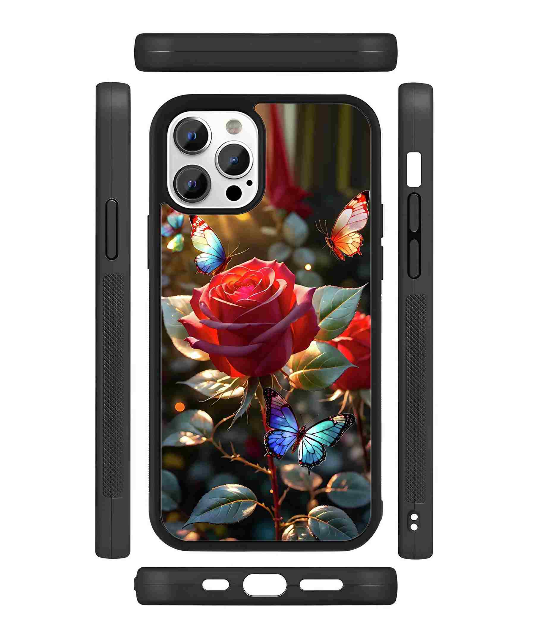 Rose Flower 2D Rubber Mobile Back Cover Rose Flower 2D Rubber Mobile Back Cover