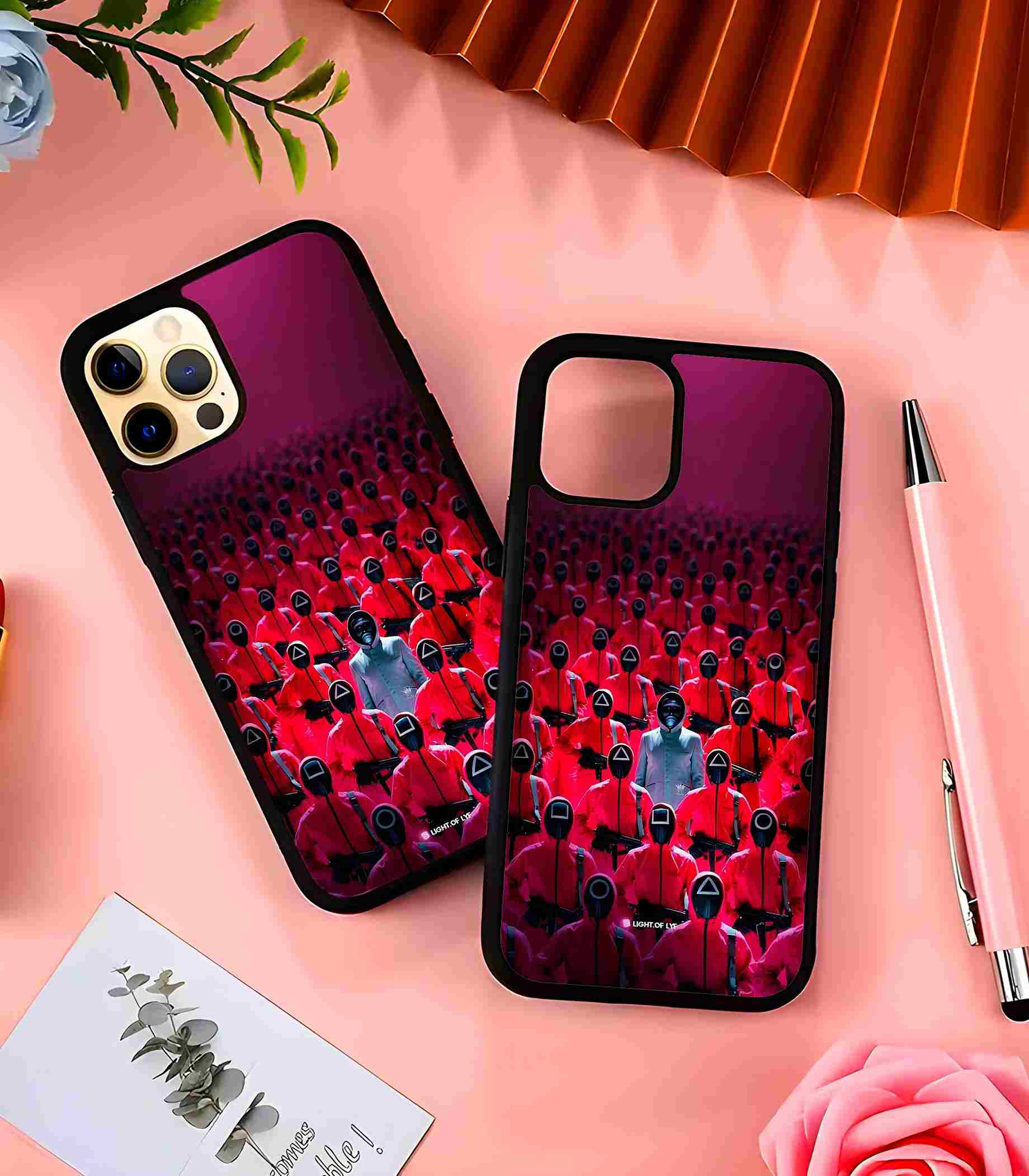 Squid Game Soldiers 2D Rubber Mobile Back Cover