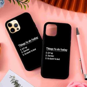 To Do List 2D Rubber Mobile Back Cover