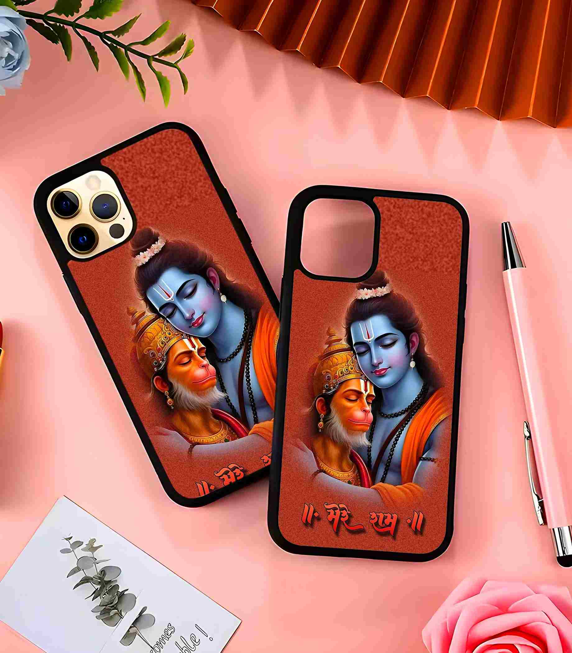 Ram and Hanuman 2D Rubber Mobile Back Cover Ram and Hanuman 2D Rubber Mobile Back Cover