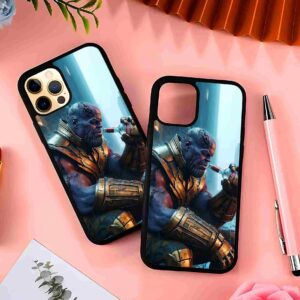 Thanos in Peace 2D Rubber Mobile Back Cover