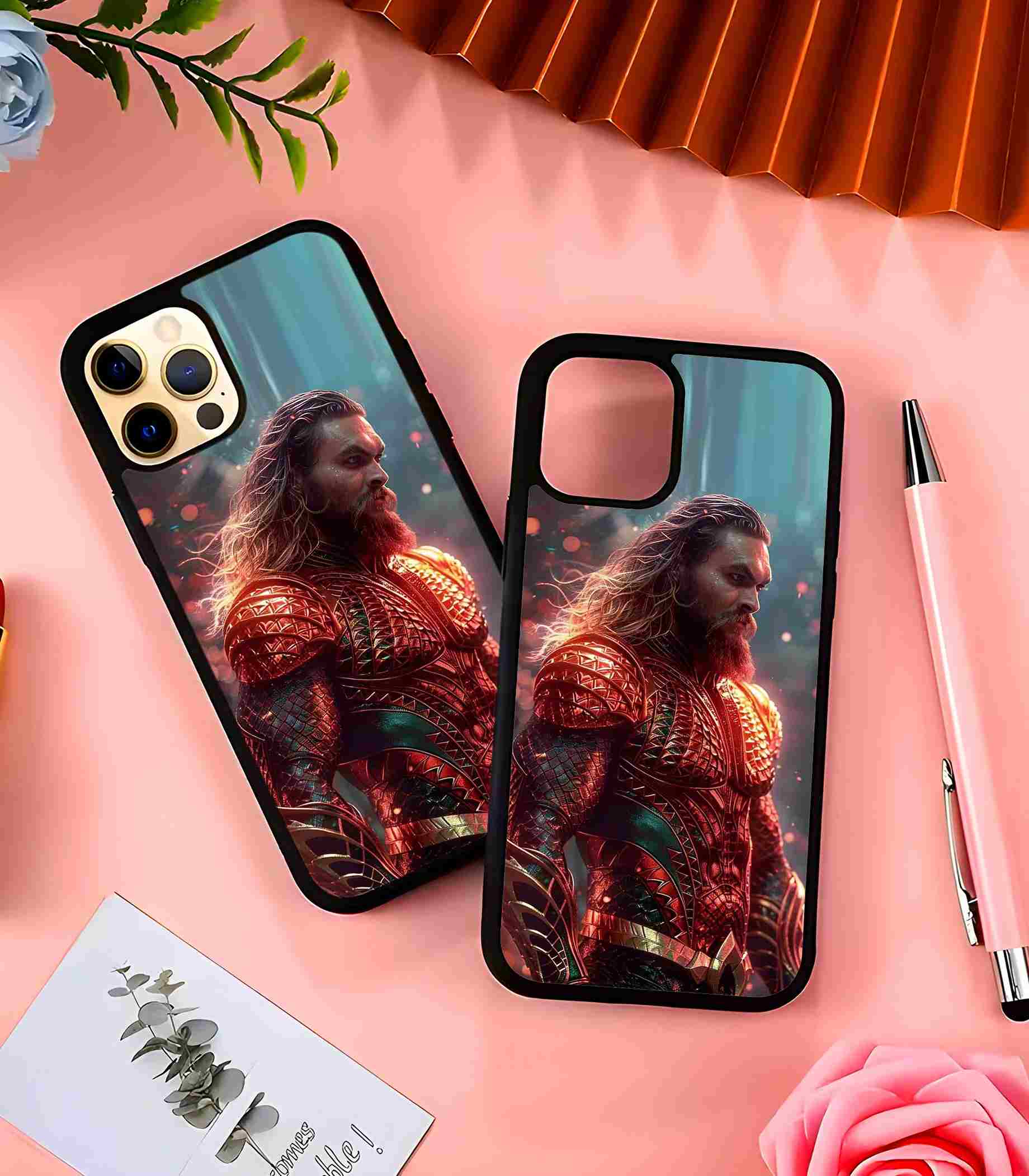 The Aquaman 2D Rubber Mobile Back Cover