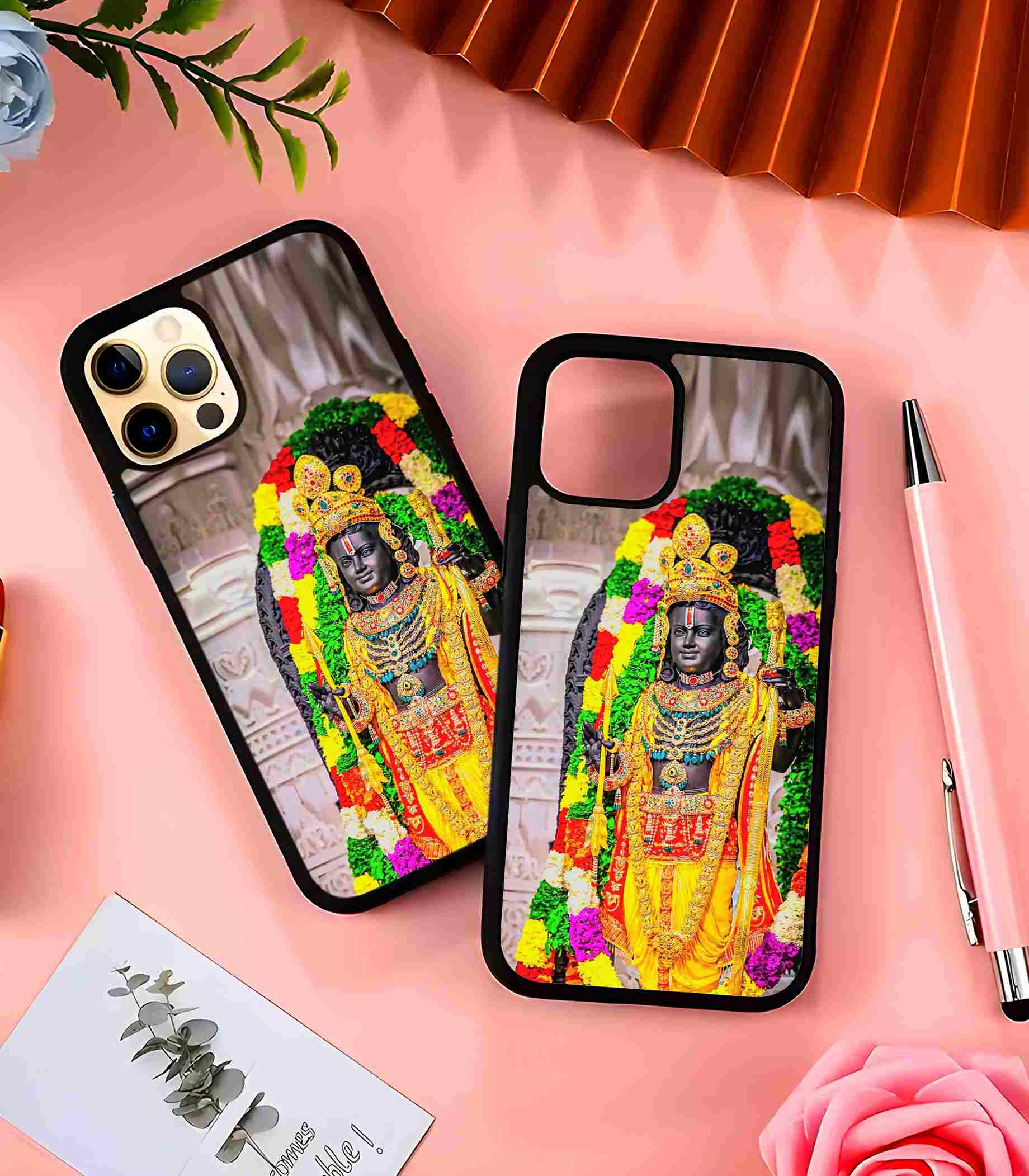 Ram Mandir Murti 2D Rubber Mobile Back Cover Ram Mandir Murti 2D Rubber Mobile Back Cover