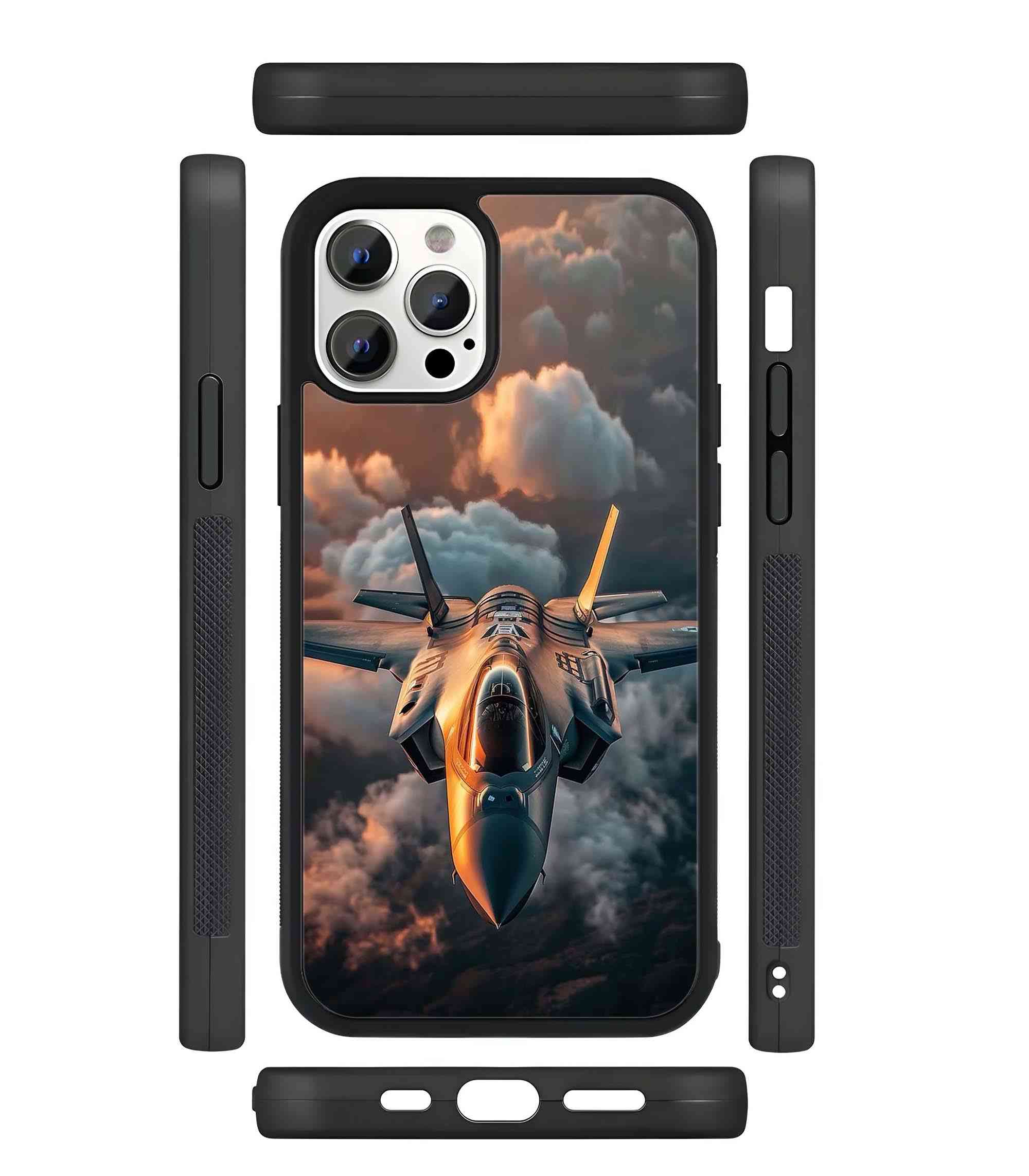 Fighter Jet F-35 2D Rubber Mobile Back Cover
