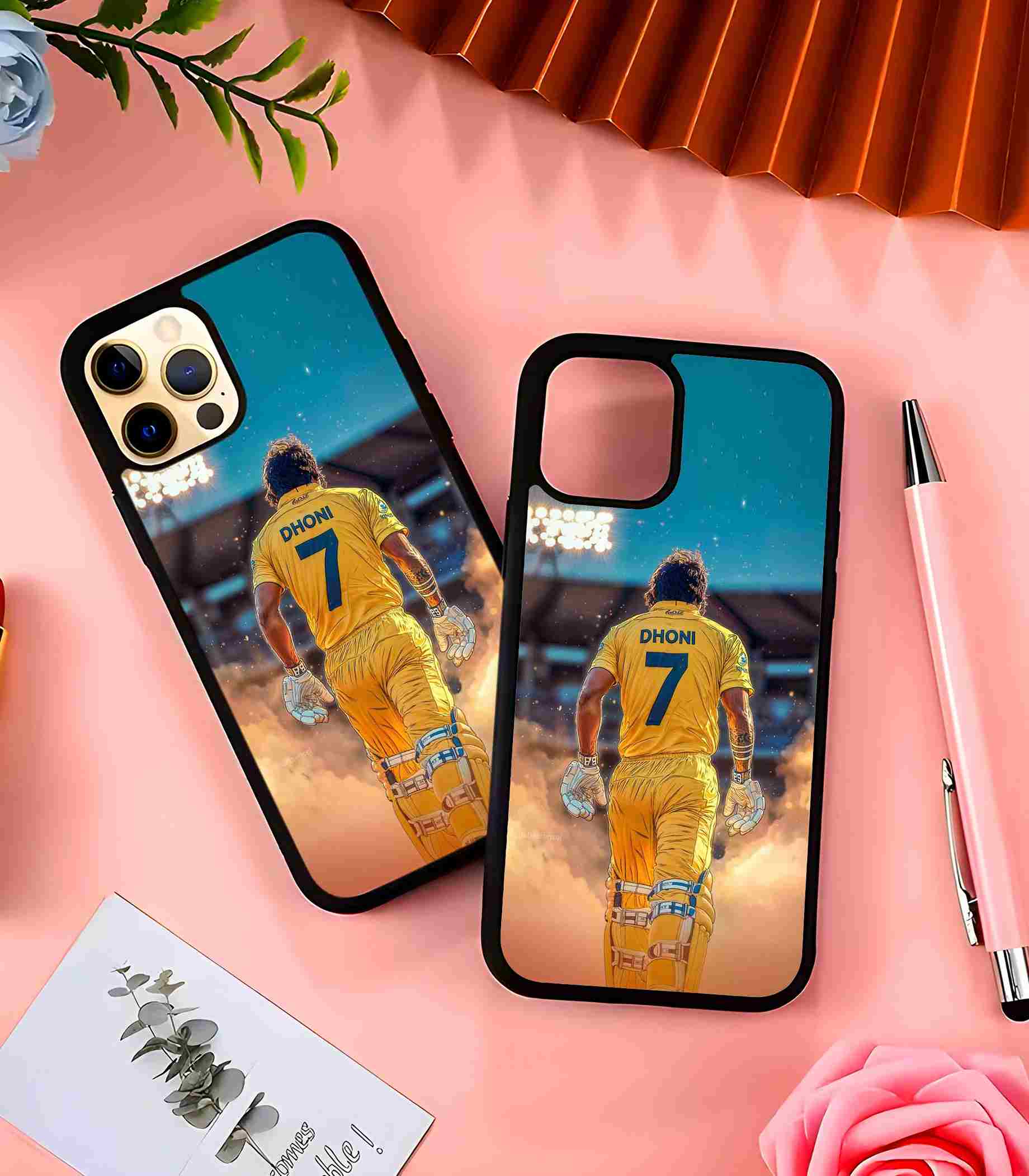MS Dhoni 2D Rubber Mobile Back Cover MS Dhoni 2D Rubber Mobile Back Cover