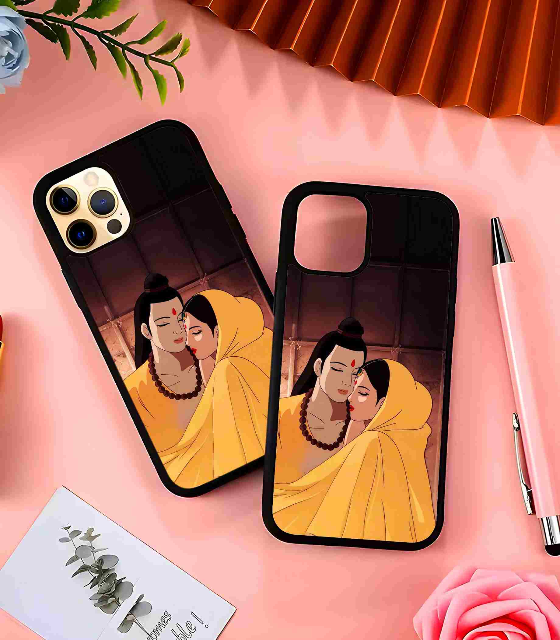 Ram Sita Murti 2D Rubber Mobile Back Cover Ram Sita Murti 2D Rubber Mobile Back Cover