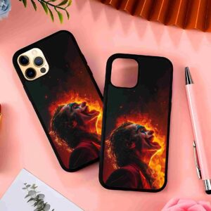 the Joker laughter 2D Rubber Mobile Back Cover