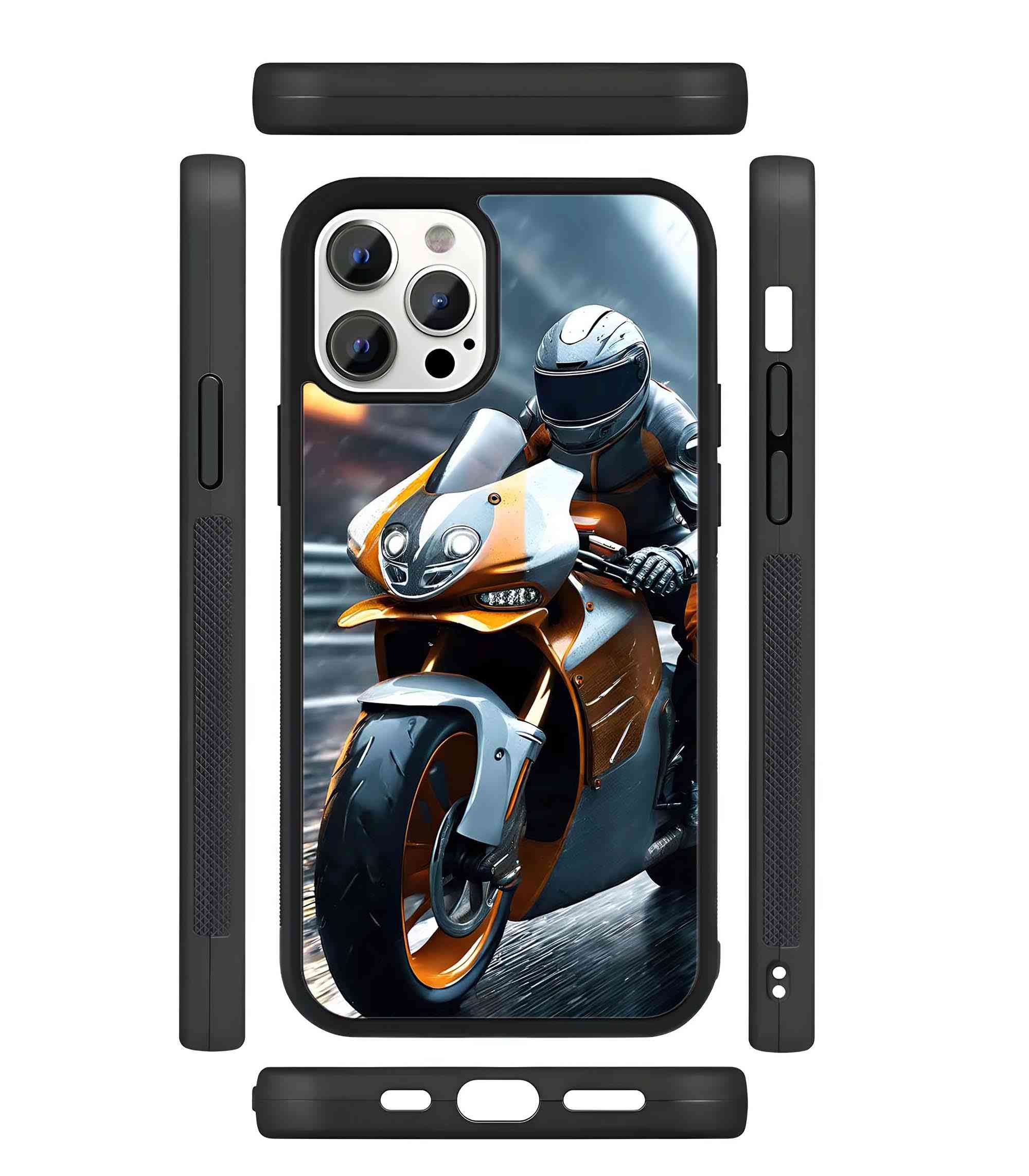 Hyper Rider 2D Rubber Mobile Back Cover Hyper Rider 2D Rubber Mobile Back Cover