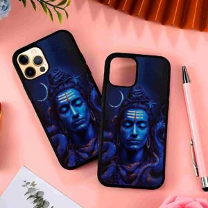 Shiva God with Snakes 2D Rubber Mobile Back Cover