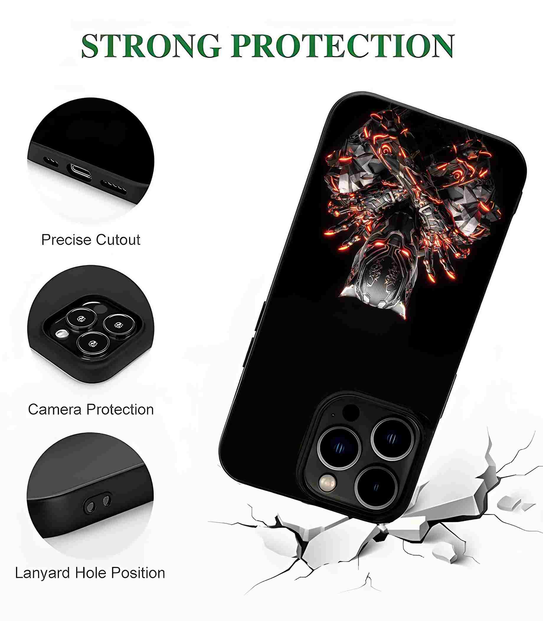 Black panther Reborn 2D Rubber Mobile Back Cover