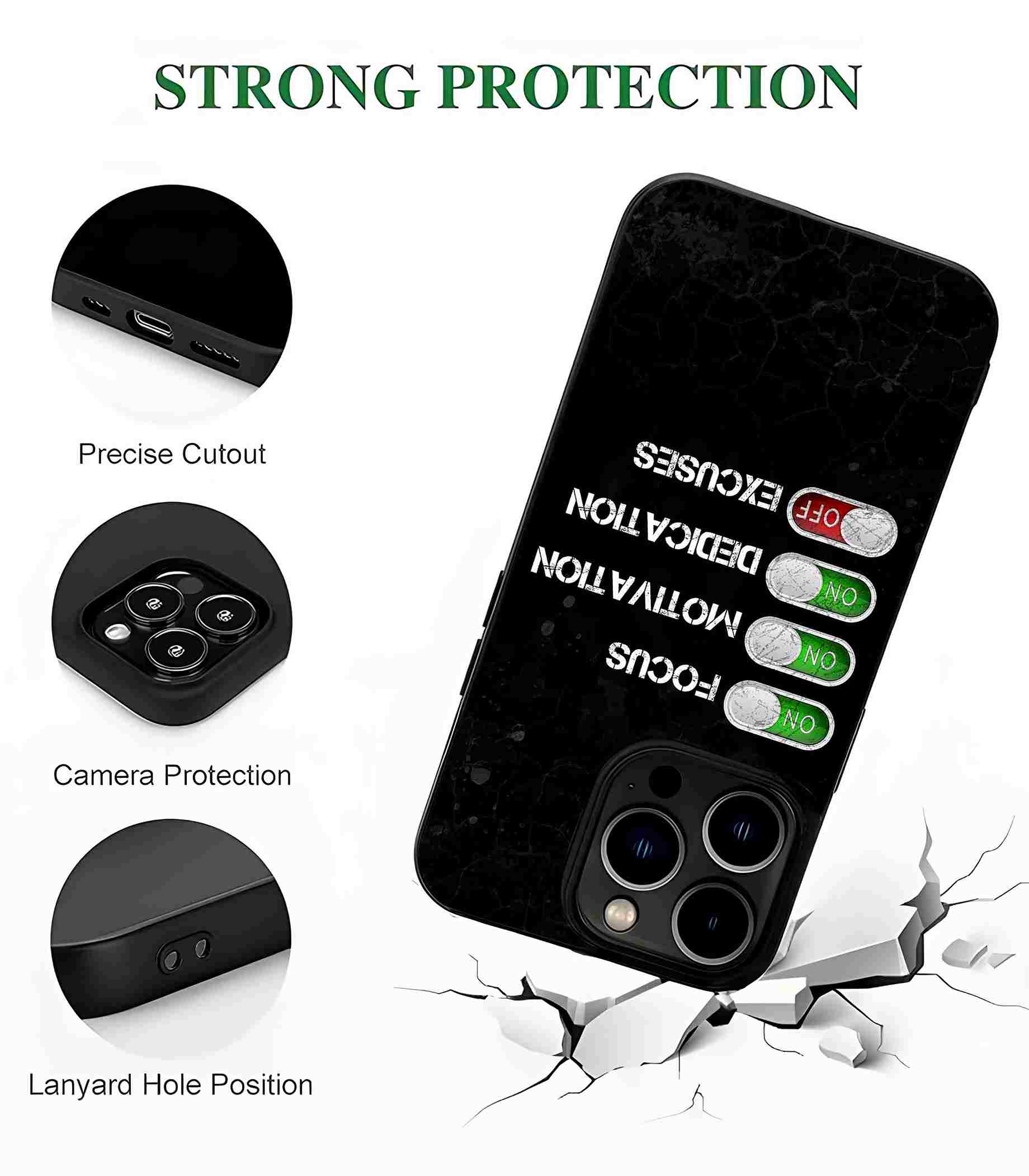 Excuses OFF 2D Rubber Mobile Back Cover