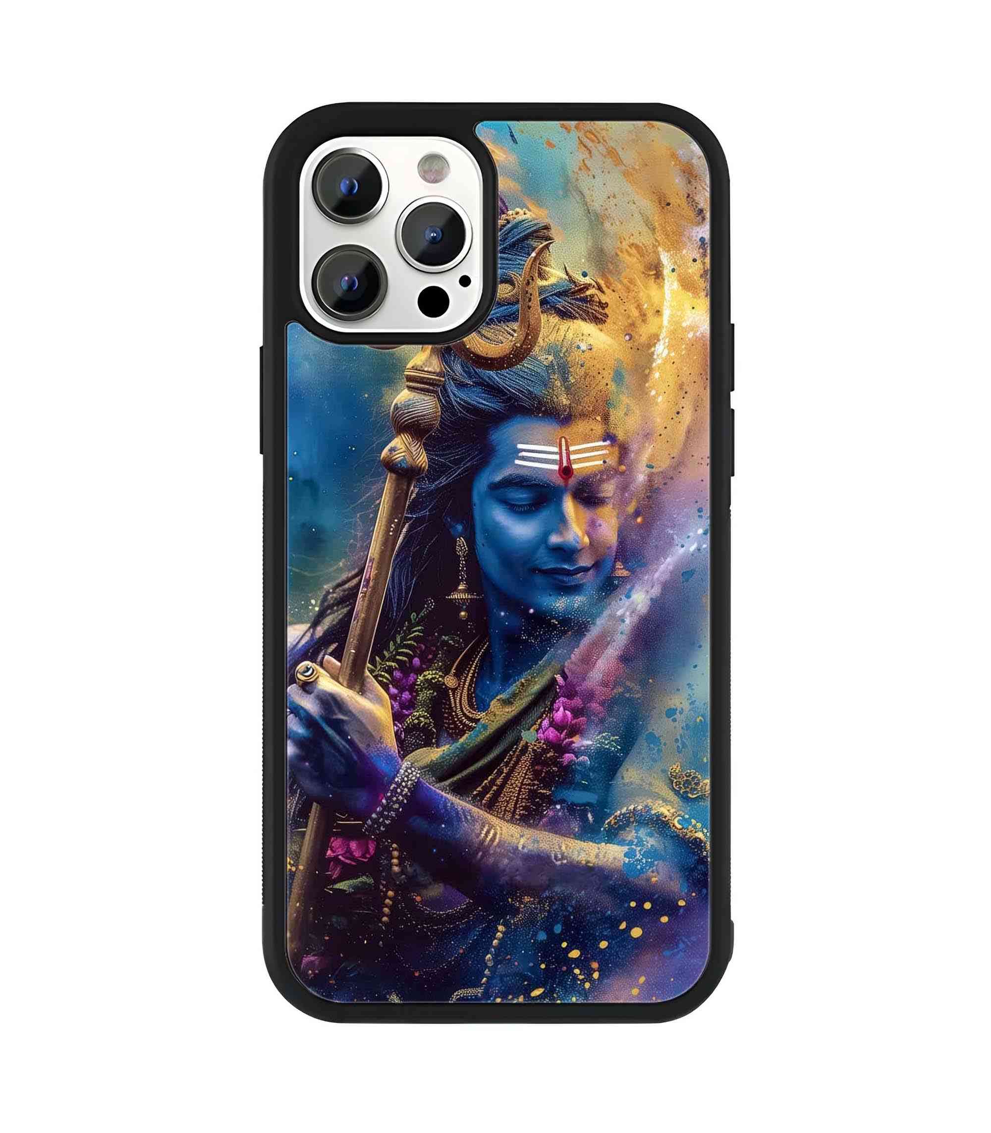 God Shiva Holi Play 2D Rubber Mobile Back Cover
