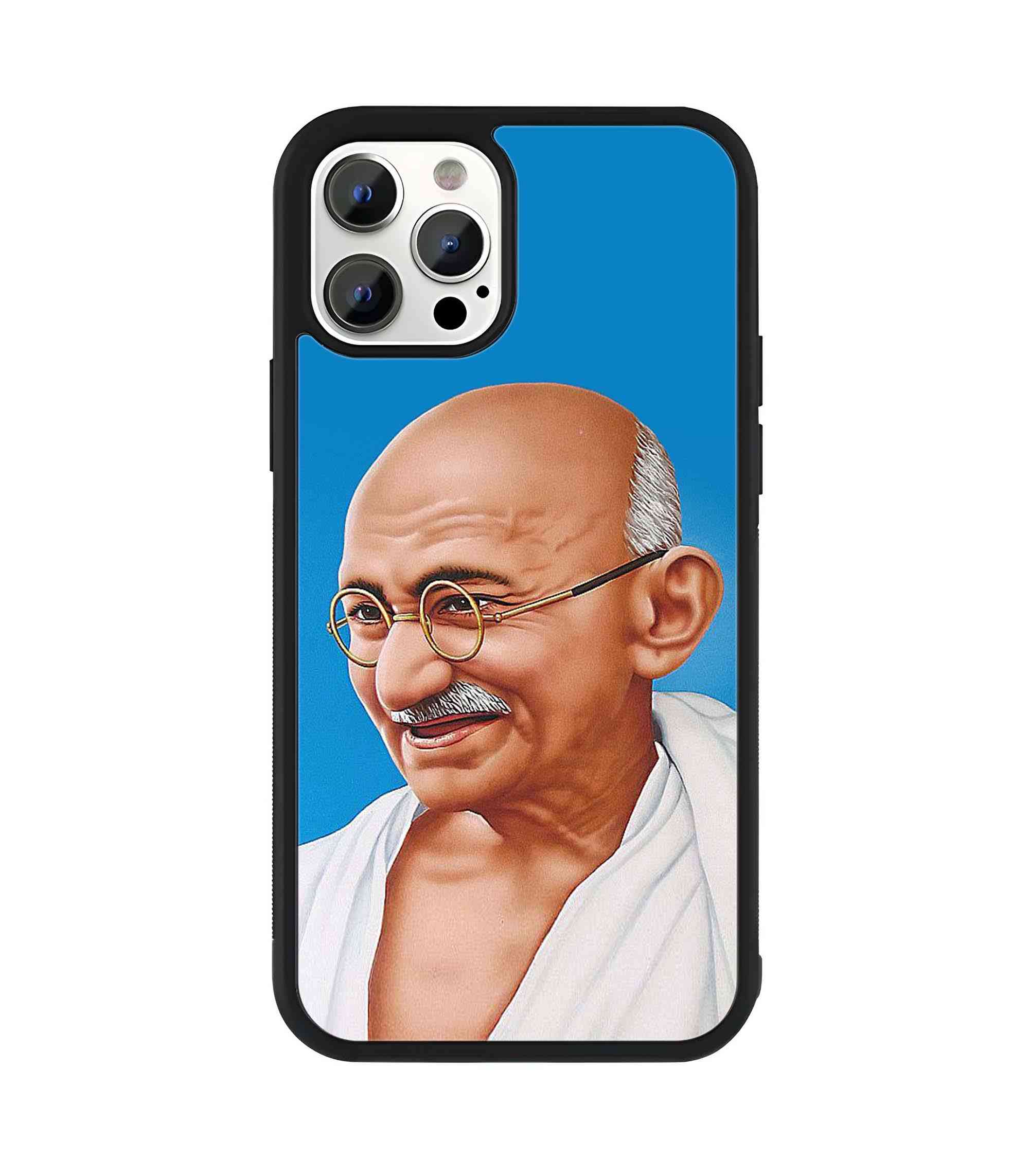 Mahatma Gandhi 2D Rubber Mobile Back Cover