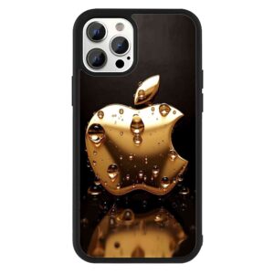 Apple Gold 2D Rubber Mobile Back Cover