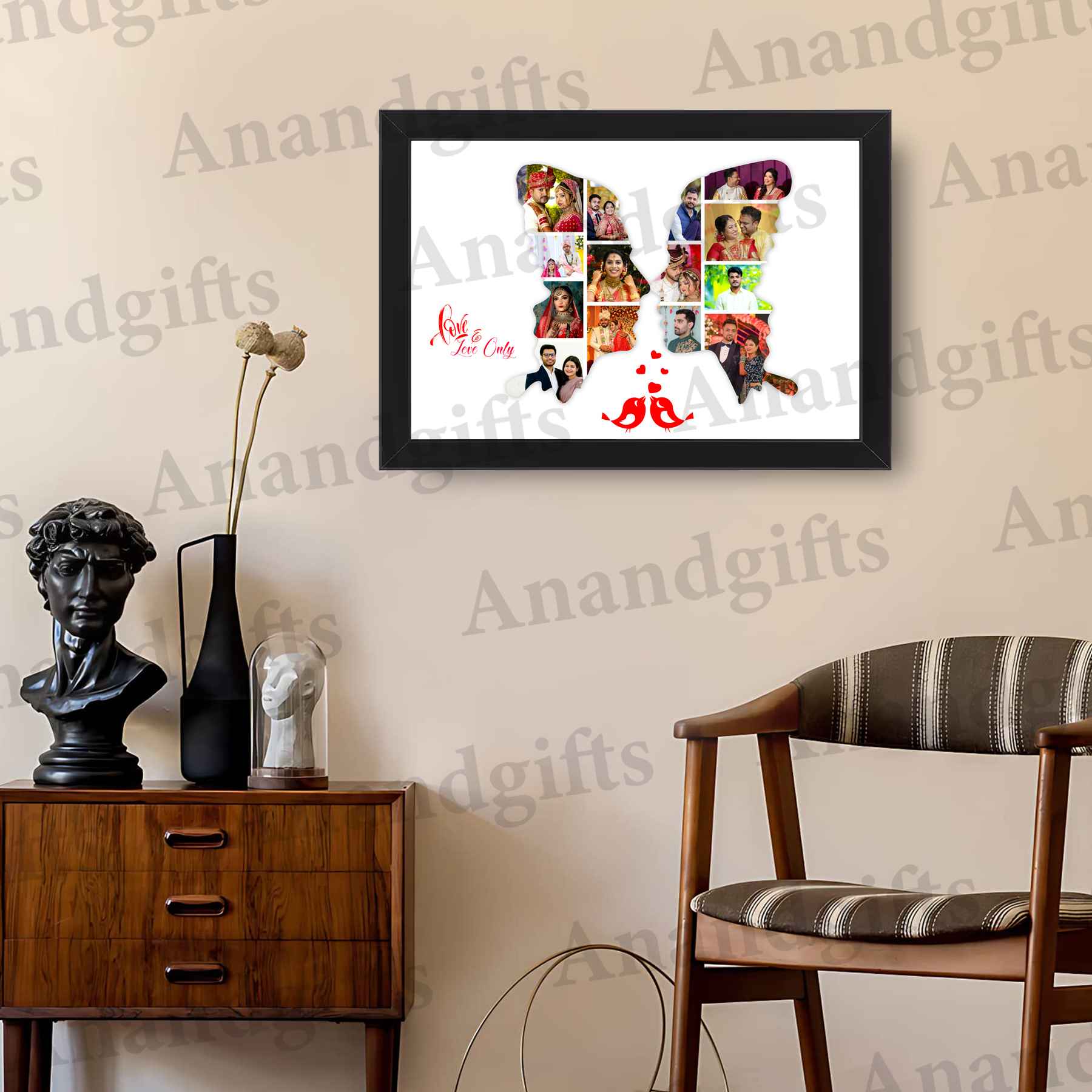 Romantic Couple Collage Frame – Personalized with Your Photos Romantic Couple Collage Frame – Personalized with Your Photos