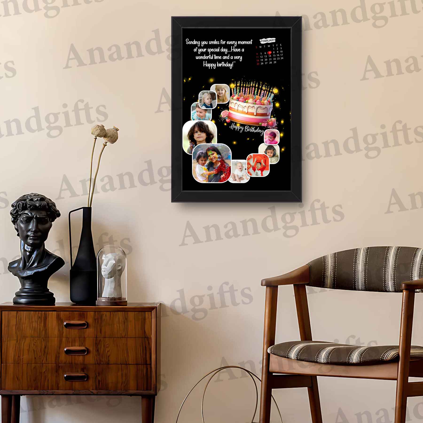 9 Photo Birthday Frame – Personalized Memory Collage 9 Photo Birthday Frame – Personalized Memory Collage