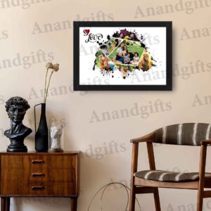Heartfelt Memories – 6 Photo Collage Frame for Anniversary & Valentine’s Day
