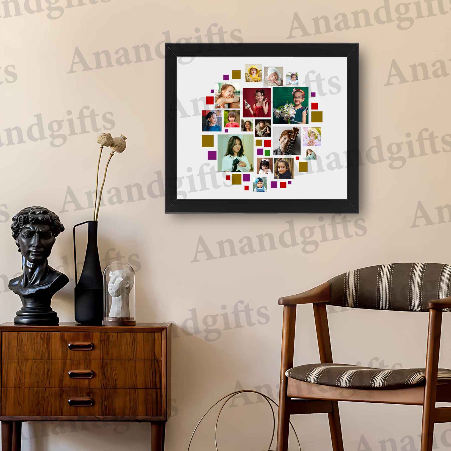 Round Memories Collage Frame – Perfect Gift for All Occasions