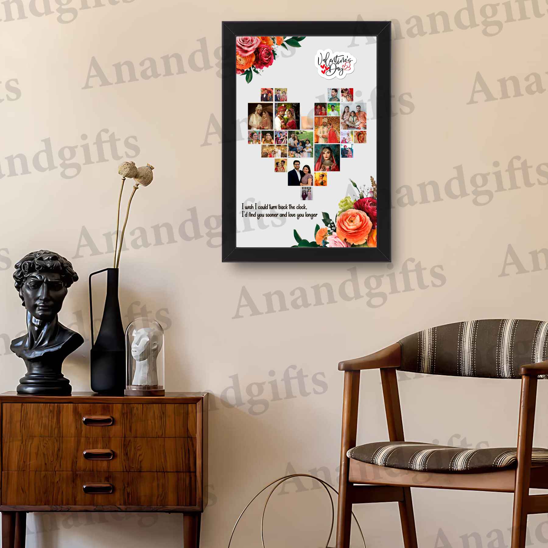 Romantic Heart-Shaped Photo Frame – Perfect for Valentine’s, Birthdays & Anniversaries