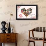 Personalized Heart-Shaped Photo Collage Frame – Unique Gift for Valentine’s Day & Anniversary