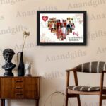 Personalized Heart-Shaped Couple Collage Frame – Perfect Valentine’s Day Gift