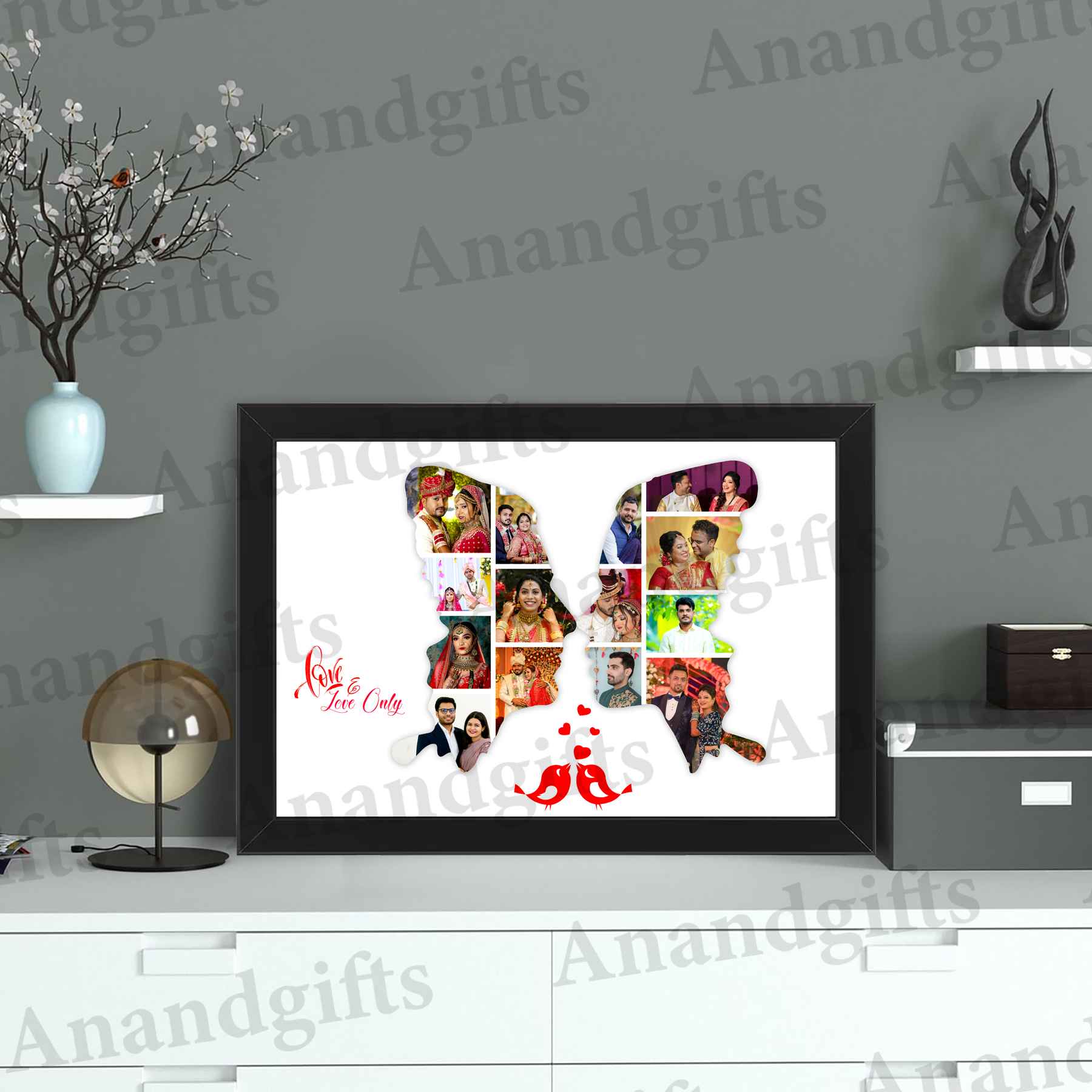 Romantic Couple Collage Frame – Personalized with Your Photos Romantic Couple Collage Frame – Personalized with Your Photos