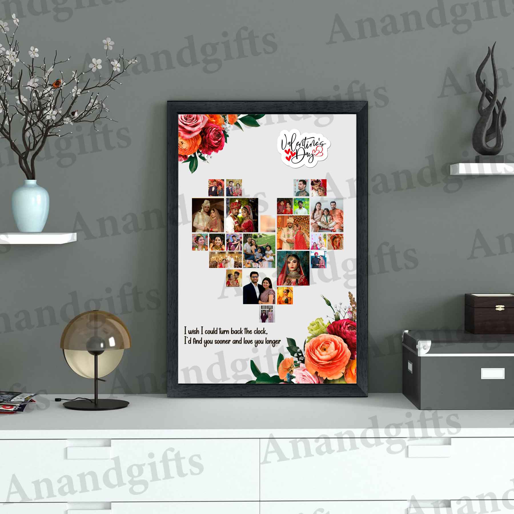 Romantic Heart-Shaped Photo Frame – Perfect for Valentine’s, Birthdays & Anniversaries