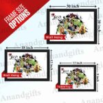 Heartfelt Memories – 6 Photo Collage Frame for Anniversary & Valentine’s Day