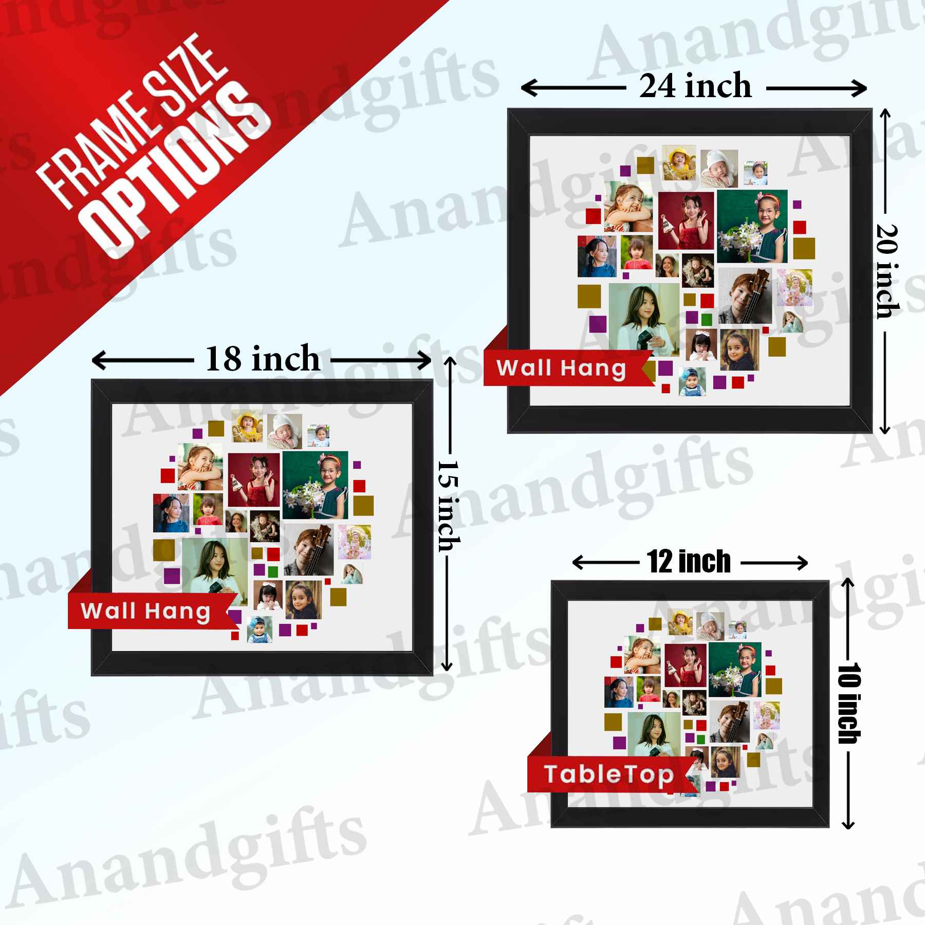 Round Memories Collage Frame – Perfect Gift for All Occasions