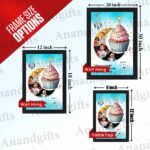 Customized Birthday Photo Frame with 3 Pictures – Unique Gift Idea