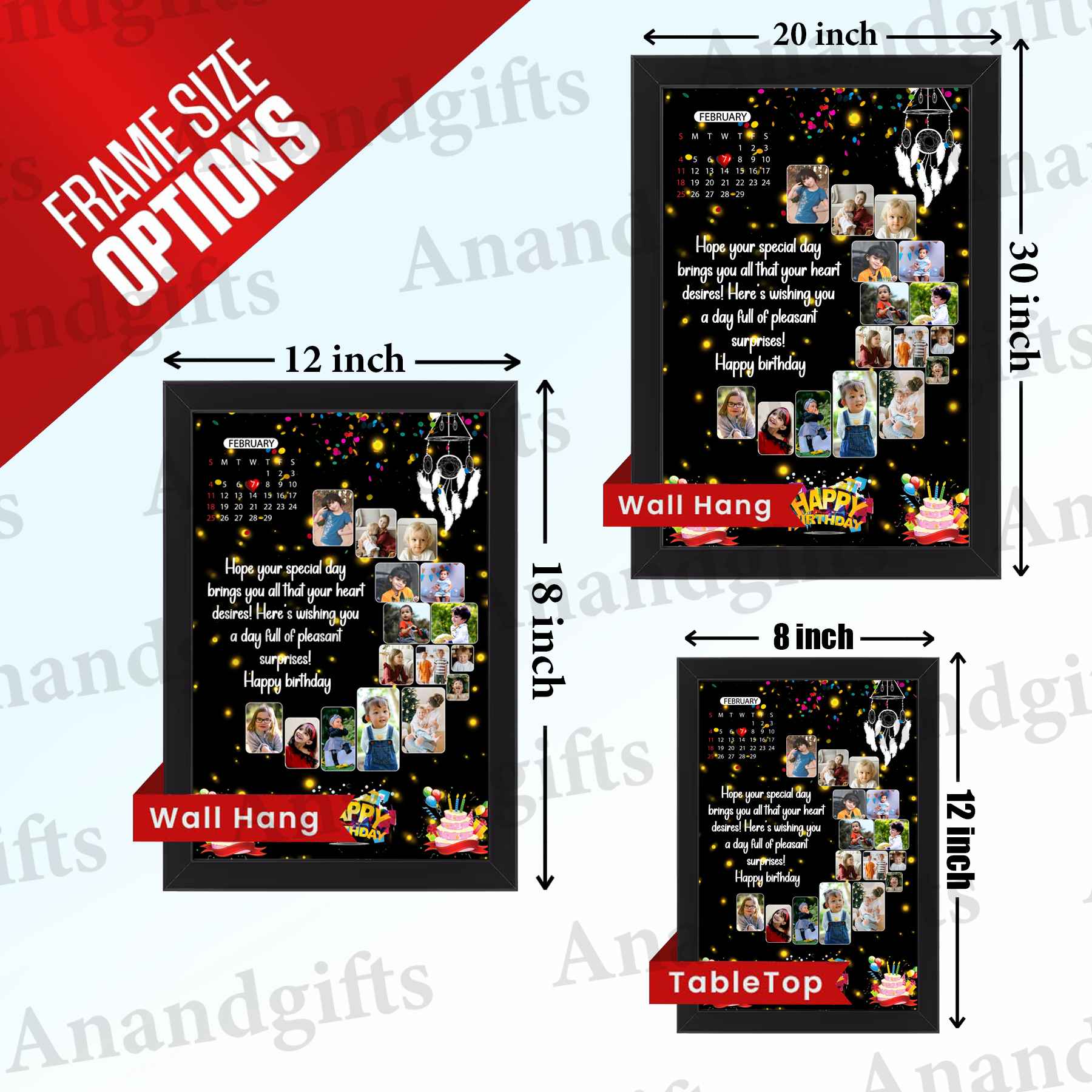 Multiple Photos Birthday Frame – Celebrate Special Moments Together Multiple Photos Birthday Frame – Celebrate Special Moments Together