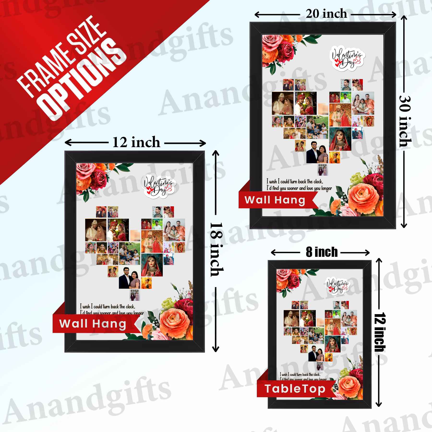 Romantic Heart-Shaped Photo Frame – Perfect for Valentine’s, Birthdays & Anniversaries