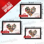 Personalized Heart-Shaped Photo Collage Frame – Unique Gift for Valentine’s Day & Anniversary