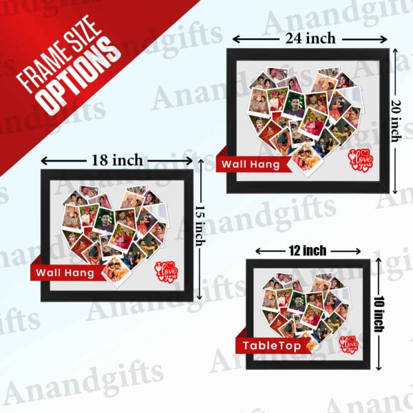 Personalized Heart-Shaped Frame – Perfect Valentine’s, Anniversary & Birthday Gift