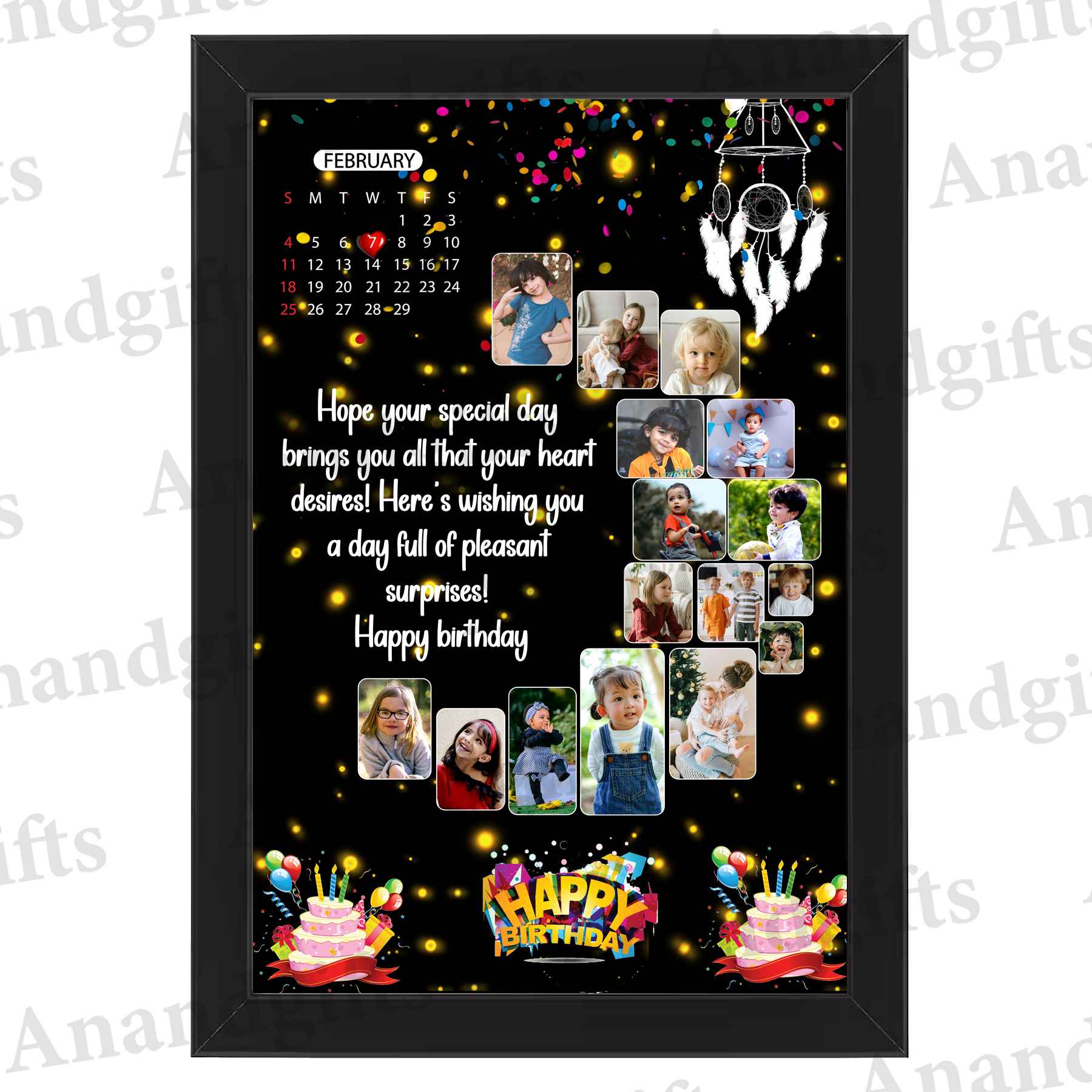 Multiple Photos Birthday Frame – Celebrate Special Moments Together Multiple Photos Birthday Frame – Celebrate Special Moments Together