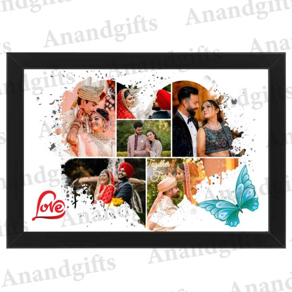 Heart of Love – 6 Photo Collage Frame for Couples