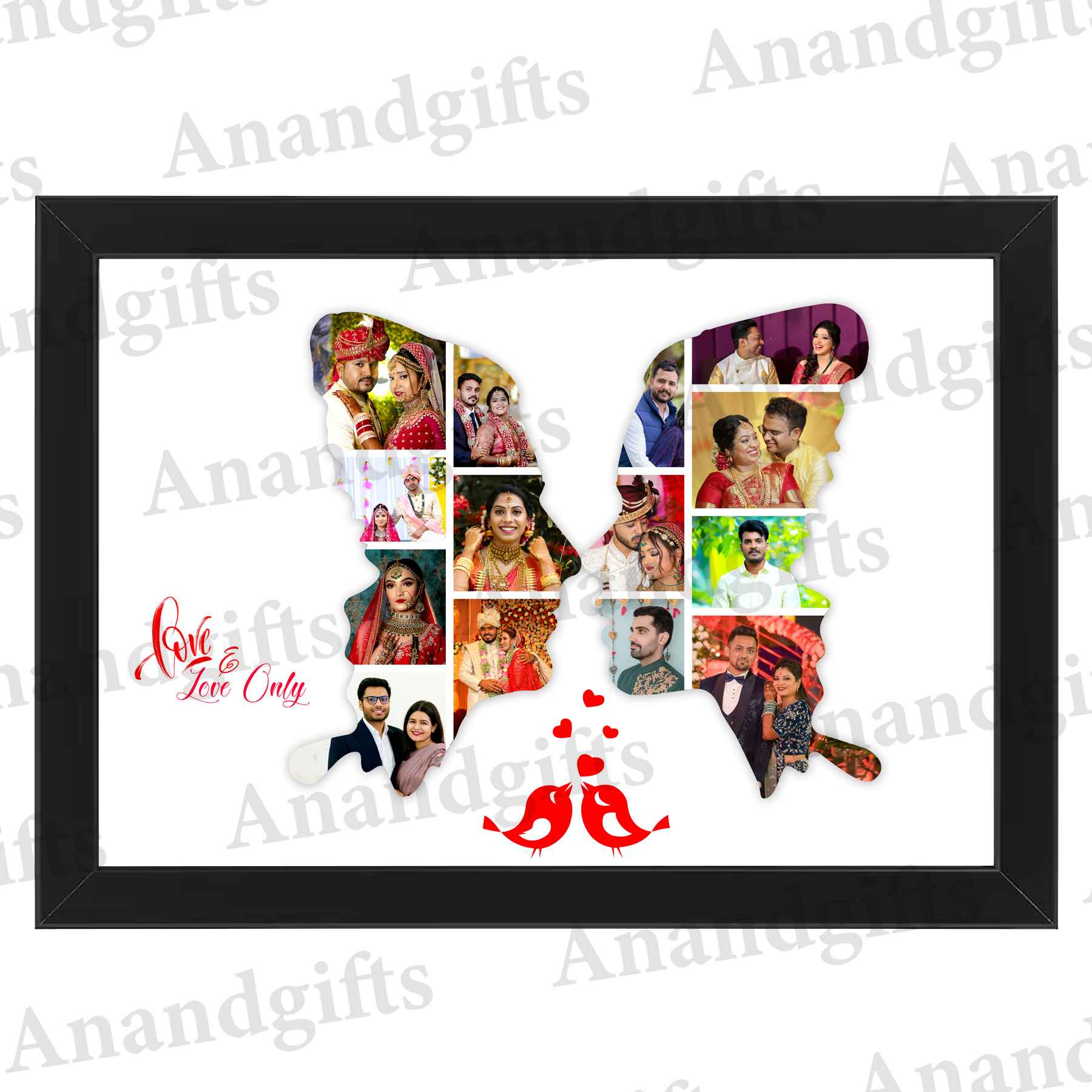 Romantic Couple Collage Frame – Personalized with Your Photos Romantic Couple Collage Frame – Personalized with Your Photos