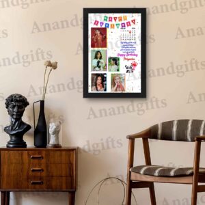 Birthday Memories – Custom Photo Frame with Name, Quote & Calendar