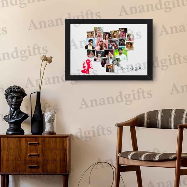 Eternal Love – Heart-Shaped Collage Photo Frame for Anniversary, Wedding & Valentine’s Day