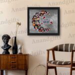 Moonlit Memories – Moon-Shaped Collage Frame for Weddings, Engagements & Anniversaries