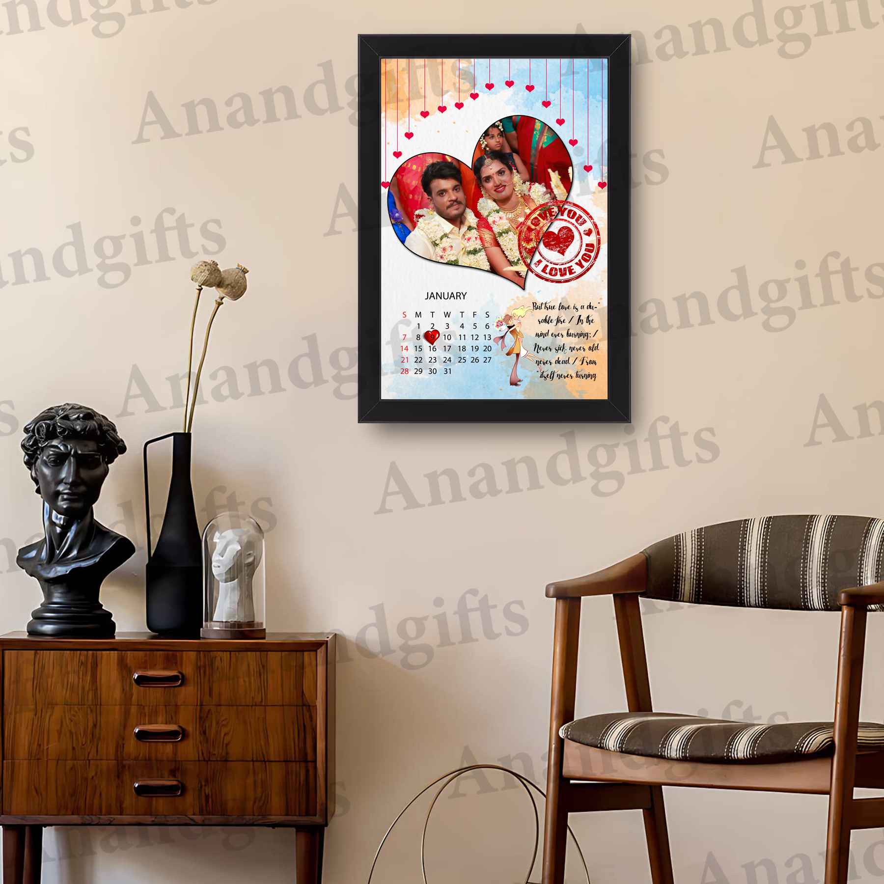 Forever & Always – ‘I Love You’ Heart Photo Frame with Date & Quote for Weddings, Anniversaries & Valentine’s Day Forever & Always – ‘I Love You’ Heart Photo Frame with Date & Quote for Weddings, Anniversaries & Valentine’s Day