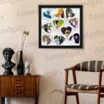 Ten Hearts, One Love – Personalized 10 Photo Heart Collage Frame for Weddings, Anniversaries & Valentine’s Day