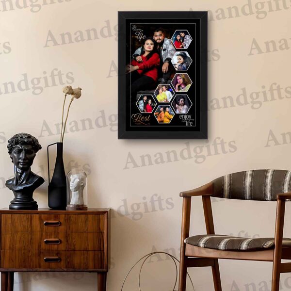 Unique Memories – Personalized Collage Frame for Wedding , Anniversary and Valentine's day