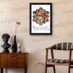 A Lifetime of Memories – 19 Photo Unique Collage Frame for Weddings, Anniversaries & Birthdays